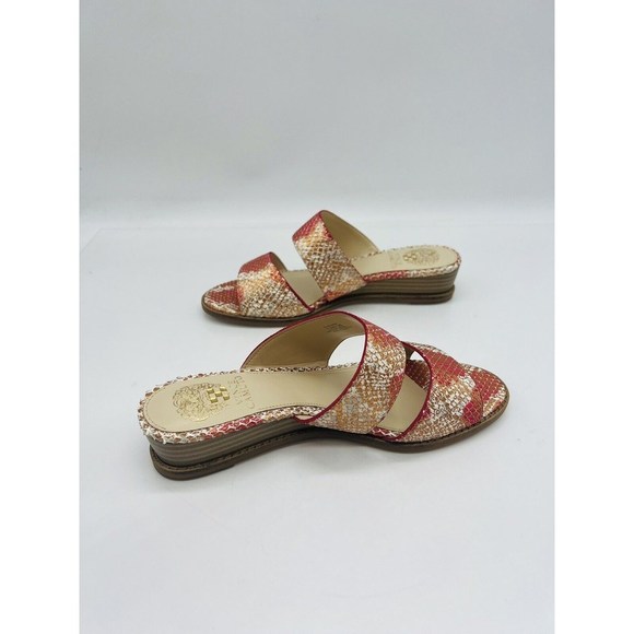 Vince Camuto WOMEN'S Relindie Demi-Wedge Slide Sandals - SUNSET SNAKE, US 7.5M - Picture 7 of 9